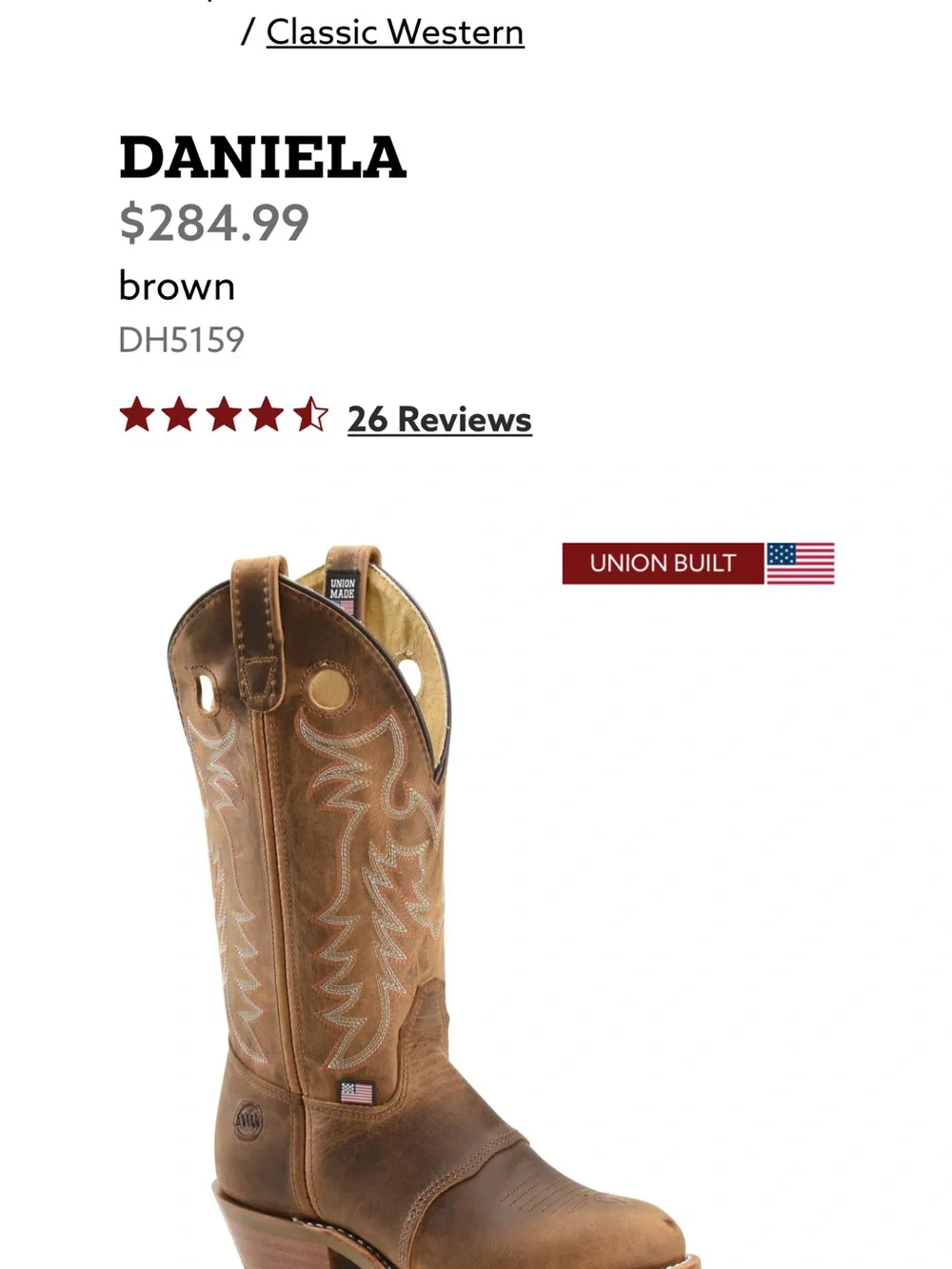 Double-H women’s Leather Cowboy Boots - Picture 10 of 13
